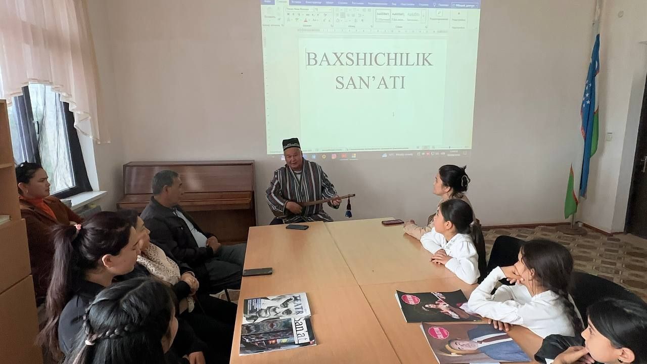 Jizzax viloyati Madaniyat boshqarmasi tasarrufidagi Forish tumani 18-son Bolalar musiqa va sanʼat maktabida 2026-yil 8-aprel kuni Nishon Baxshi O‘rozov bilan birgalikda "Baxshichilik san'ati" mavzusida davra suhbati tashkil etildi. Ushbu davra suhbatida m